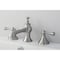 Kingston Brass KC7068BL 8" Widespread Bathroom Faucet, Brushed Nickel KC7068BL - alternate 3